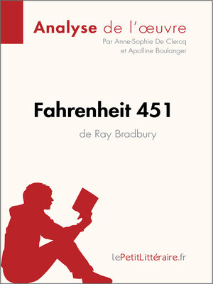 cover image of Fahrenheit 451 de Ray Bradbury (Analyse de l'oeuvre)